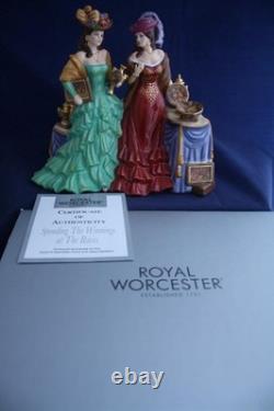 Royal Worcester Very Rare Spending The Winnings At The Races Figure
