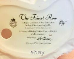Royal Worcester Victorian Era Series The Fairest Rose Limited Edition Figure
