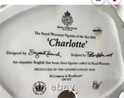 Royal Worcester figurine CHARLOTTE limited edition 2002 Golden Jubilee CW572