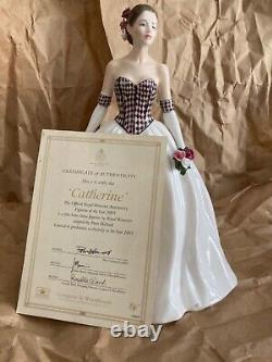 Royal Worcester figurines limited edition Catherine Anniversary figurine 2003