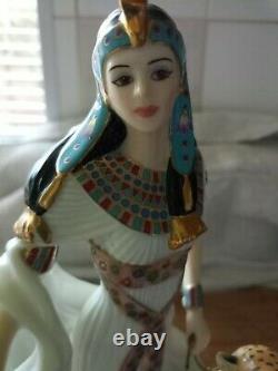 Royal Worcester figurines limited edition NEFERTARI & CHEETAH