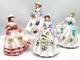 Royal Worcester Figurines X 4 Sweet Posy Series, Ltd Eds All Same No's With Coas