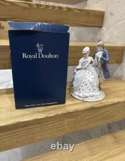 Royal Worcester limited edition porcelain figurine group titled The Tryst