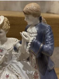 Royal Worcester limited edition porcelain figurine group titled The Tryst