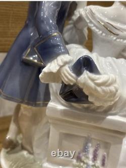 Royal Worcester limited edition porcelain figurine group titled The Tryst