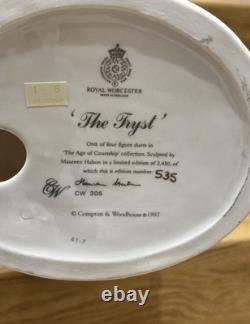 Royal Worcester limited edition porcelain figurine group titled The Tryst