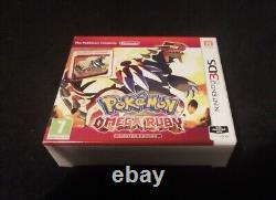 SEALED Pokémon Omega Ruby Nintendo 3DS Steelbook LIMITED EDITION + Figurine