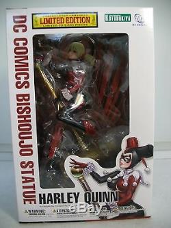 Sdcc 2013 Kotobukiya Bishoujo Harley Quinn Unmasked Statue Ltd. Ed. Misb