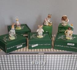 Six Beswick Beatrix Potter Gold Stamp Limited Edition Figures