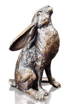 Small Hare Moongazer Bronze Figurine Michael Simpson (Limited Edition)