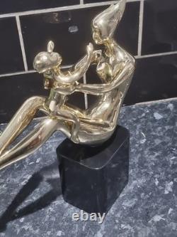 Solid Brass Statue Figurine, Limited Edition 11/1000, Beautiful item