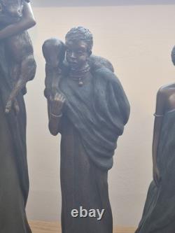 Soul Journeys African Sculpture Collection 12 Pieces Stacy Bayne Rare Set