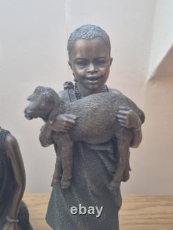 Soul Journeys African Sculpture Collection 12 Pieces Stacy Bayne Rare Set