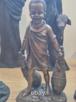 Soul Journeys African Sculpture Collection 12 Pieces Stacy Bayne Rare Set