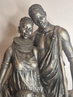 Soul Journeys Maasai Akina Devoted Family 0288/1500 Ltd Edition 43cm 2004