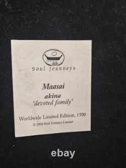 Soul Journeys Maasai Akina Devoted Family 0288/1500 Ltd Edition 43cm 2004