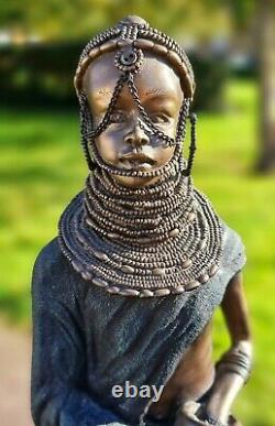 Soul Journeys Maasai figurine Sauda Dark Beauty -Limited Edition -Rare