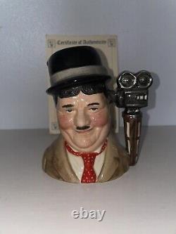 Stan Laurel & Oliver Hardy Character Jugs-Limited Edition No. 2835-Royal Doulton