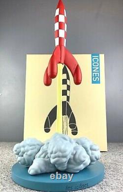 Statuette Moulinsart 46405 Lift-off Rocket 40cm Les Icones Resin Fusee Model