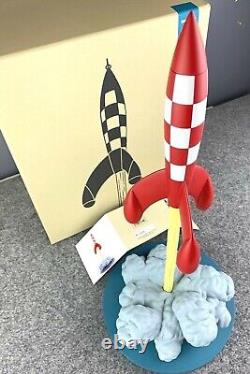 Statuette Moulinsart 46405 Lift-off Rocket 40cm Les Icones Resin Fusee Model