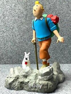 Statuette Moulinsart 47000 Tintin Hiker & Snowy Destination Moon 26cm ltd Model