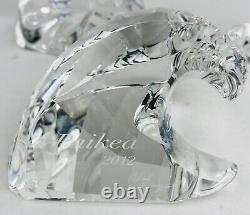 Swarovski Crystal 2012 SCS 3-Piece Paikea Humpback Whale Set with Boxes