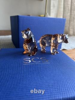 Swarovski Crystal Adorable Bear Cubs 5236593 Retired Scs 2017 Bnib Free Post