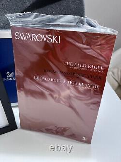 Swarovski Crystal Bald Eagle 2011 Ornament Ltd Edition- 104276 -mint Condition