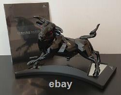 Swarovski Crystal Figure Black BULL Limited Edition 2005 The BLACK BULL