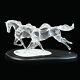 Swarovski Crystal Figurine Large Limited Edition 2001 Wild Horses 236720 Mib