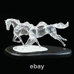 Swarovski Crystal Figurine Large Limited Edition 2001 Wild Horses 236720 MIB