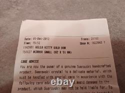 Swarovski Crystal Hello Kitty Gold Bow Figurine Limited Edition 1142931