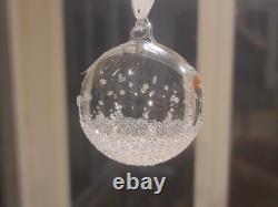 Swarovski Crystal Limited Edition Christmas Ball Present Ornament Set of 3 2017