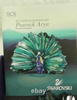Swarovski Crystal Peacock Arya 2015 Annual Edition 5063694 Boxed & Coa As New