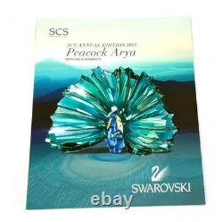 Swarovski Crystal SCS 2015 Annual Edn. ARYA Peacock, 5063694, Box and Outer