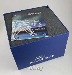 Swarovski Scs 2011 Siku Polar Bear With Moonlight & Opal Cubs + Lithograph Bnib