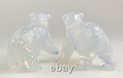 Swarovski Scs 2011 Siku Polar Bear With Moonlight & Opal Cubs + Lithograph Bnib