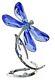 Swarovski Scs 2014 Limited Edition Blue Dragonfly 5004731 Rare Retired