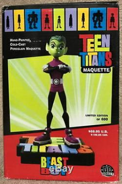 Teen Titans BEAST BOY Limited Edition Maquette #190/600 w COA DC Direct MIB