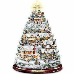 The Bradford Exchange Thomas Kinkade Christmas Tabletop Tree Songs of The Season