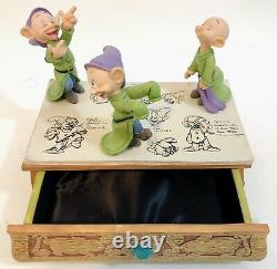 The Making Of Dopey Disney Dopey Limited Edition Jewelry Box With Figurines Mint