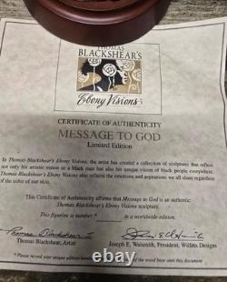 Thomas Blackshear Ebony Visions Message to God limited edition figurine