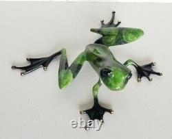 Tim Frogman Cotterill Runt Bronze Limited Edition Signed Frog Sculpture 1992