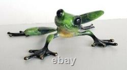 Tim Frogman Cotterill Runt Bronze Limited Edition Signed Frog Sculpture 1992