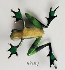 Tim Frogman Cotterill Runt Bronze Limited Edition Signed Frog Sculpture 1992