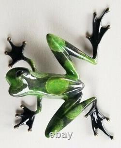 Tim (Frogman) Cotterill Runt Bronze Limited Edition Signed Frog Sculpture 1992