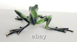 Tim Frogman Cotterill Runt Bronze Limited Edition Signed Frog Sculpture 1992