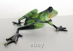 Tim (Frogman) Cotterill Runt Bronze Limited Edition Signed Frog Sculpture 1992