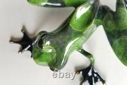 Tim Frogman Cotterill Runt Bronze Limited Edition Signed Frog Sculpture 1992