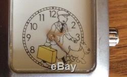 TinTin Double-Face Watch UNISEX Vintage Ltd. French Ed. Original Papers&Wood Box